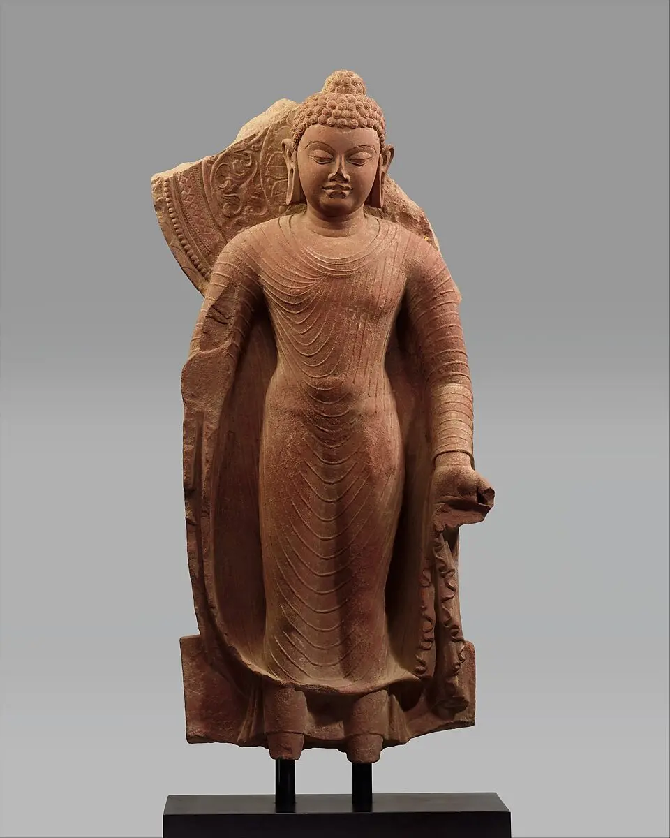 Standing Buddha Offering Protection India