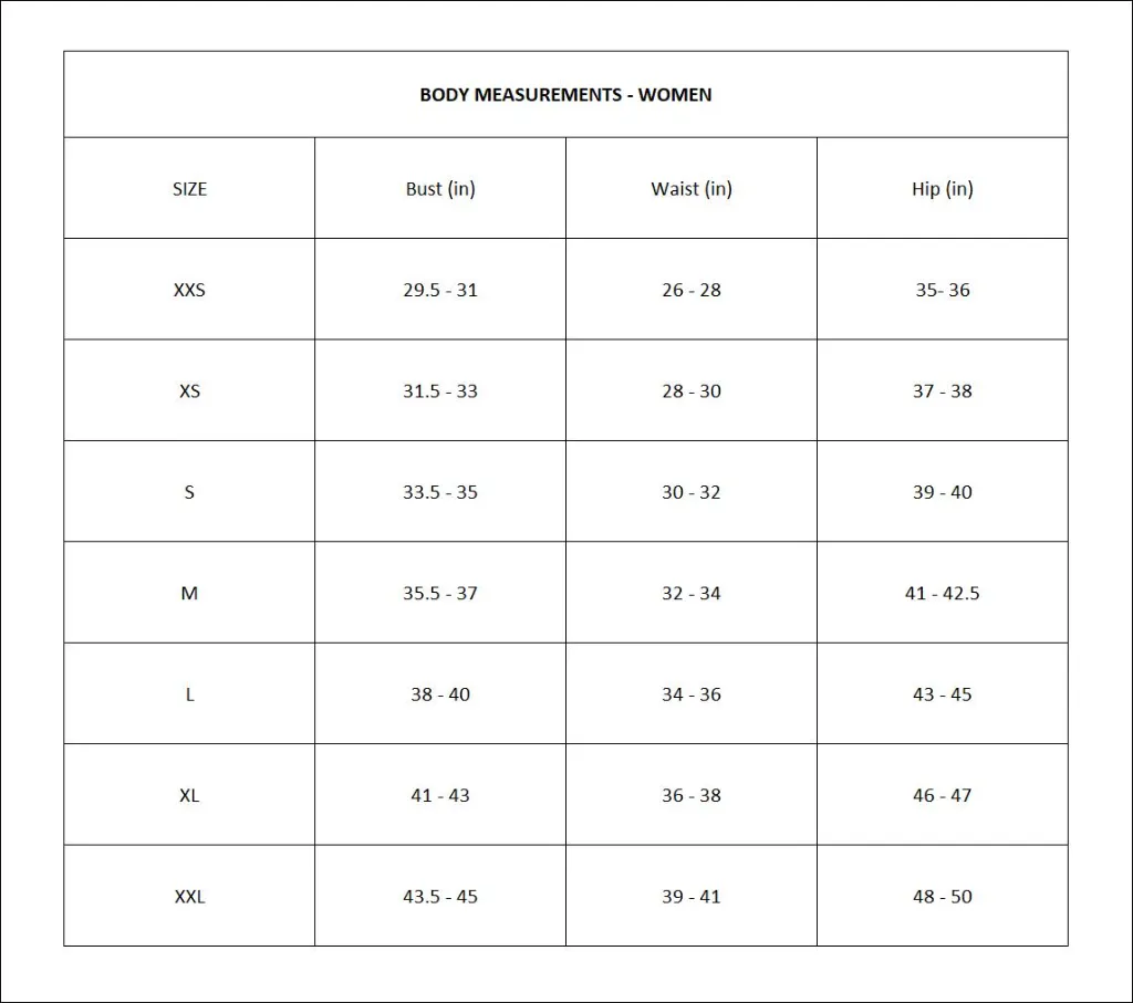 Women -Body measurement size chart for Asian In Me ( squared).webp