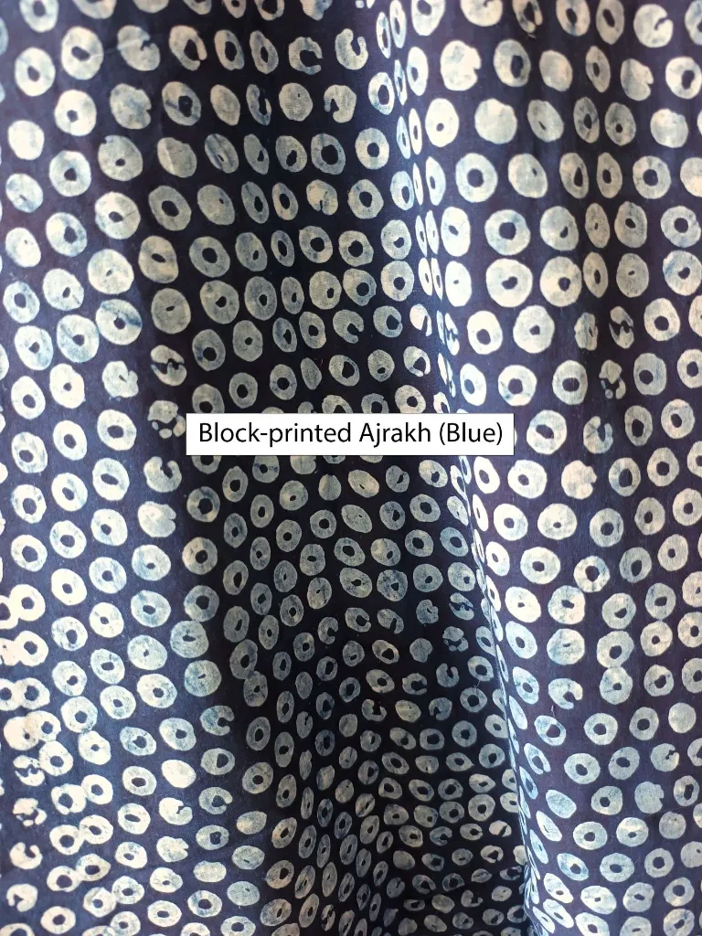 Blue ajrakh block print fabric.webp