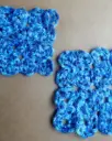 Blue | Handcrafted Crochet Heat Mat | Set of 2