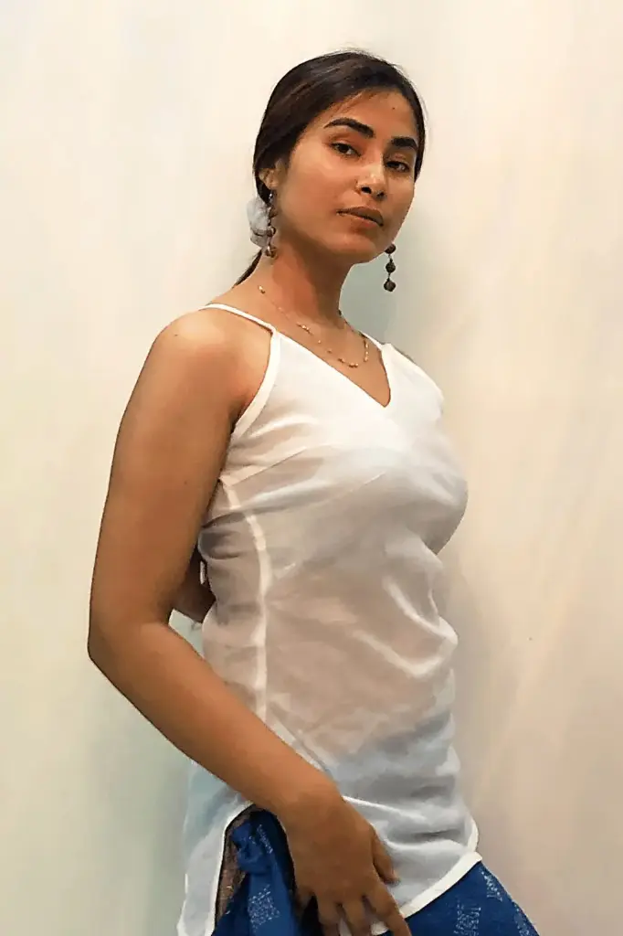 Ravi Kumari Slip Top | Mul-Cotton Women's Off-White Slip Top