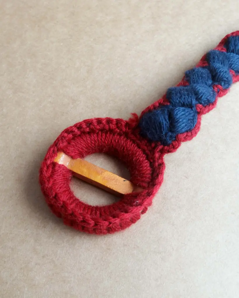 Red & Blue | Handcrafted Crochet Waist-belt