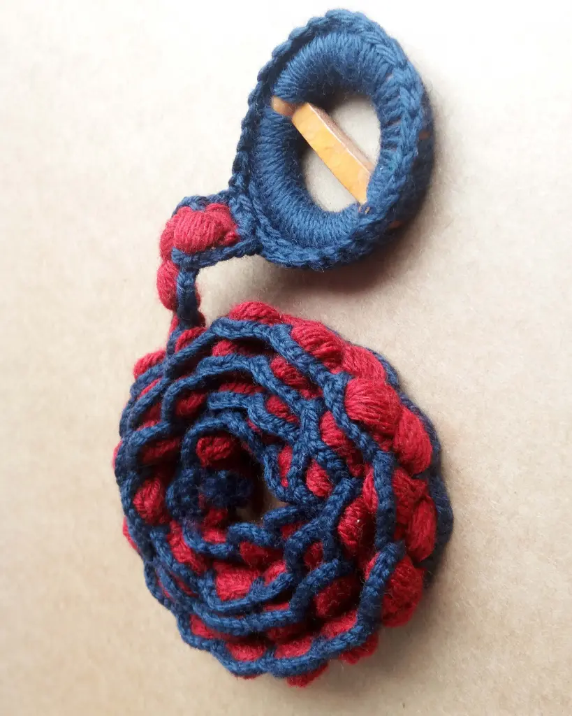 Red & Blue | Handcrafted Crochet Waist-belt